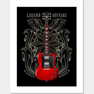 legend electric guitar honor member Posters and Art